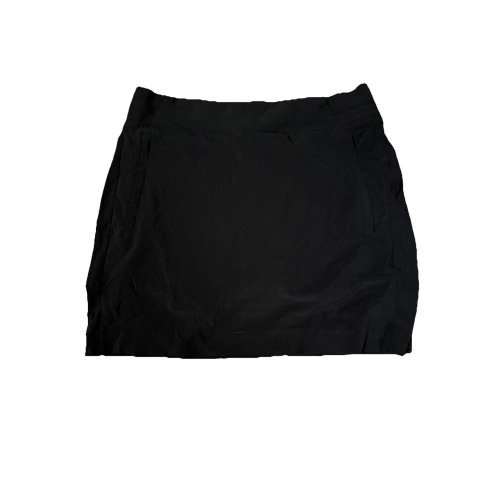Athleta Women's Black Skirt with Shorts And Side Pockets Size Small